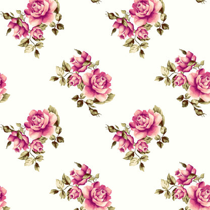 PD-79-734-OFFWHITE-PEACH - PRINT WOOL PEACH 100% POLYESTER