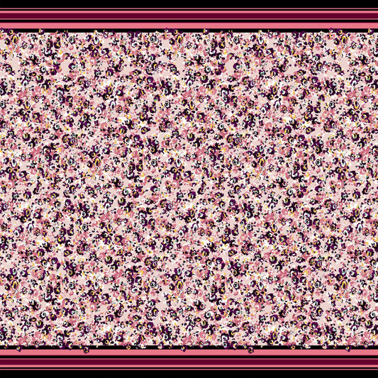 PD-797-586-PALE-PINK-DUSTY-JADE - DOUBLE BORDER. CREPE CHIFFON 97% POLY 3% SPANDEX