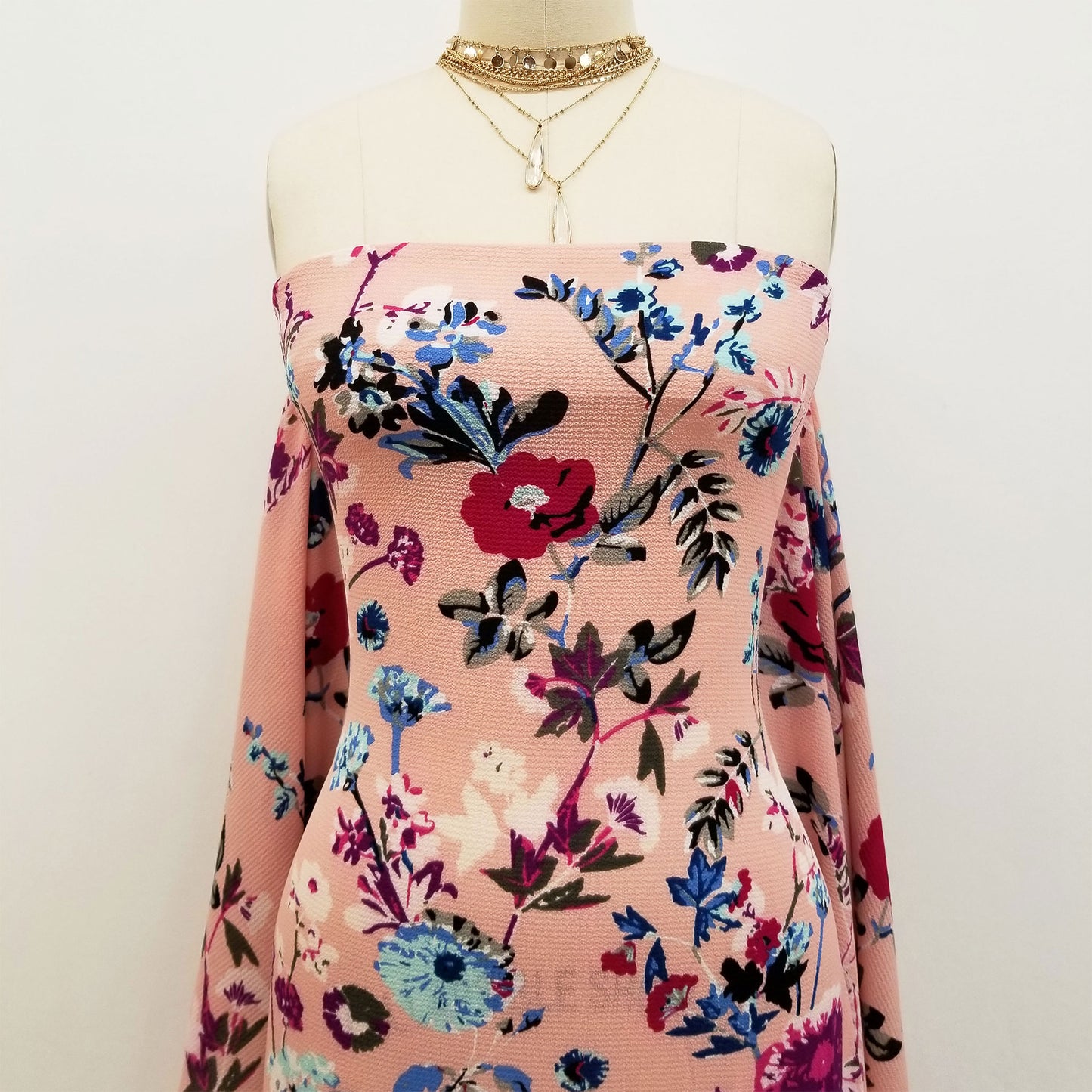 PD-91-586-BLUSH-CHERRY - PRINTED CREPE CHIFFON 97% POLY 3% SPANDEX