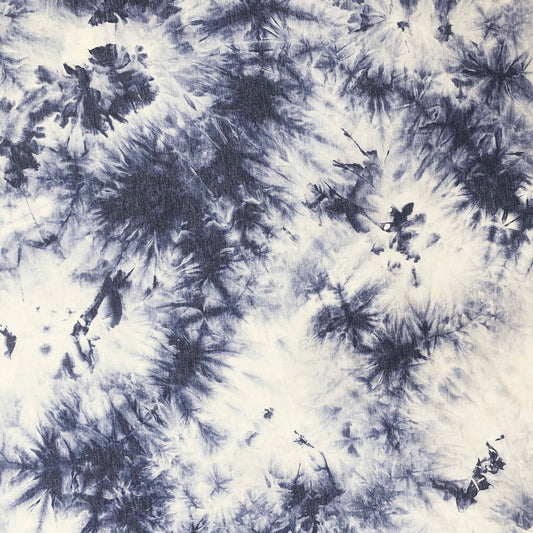 PT-2350-506-NAVY-DENIM - HAND TIE DYE FRENCH TERRY 63%POLY  33%RAYON  4% SPANDEX