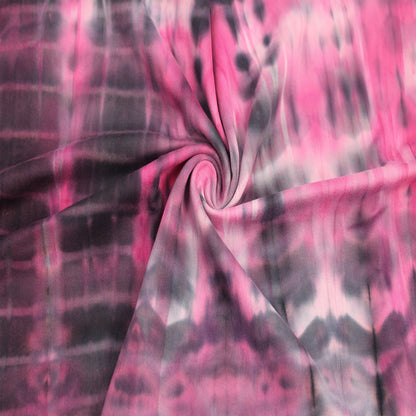 PT-2408-668-FUCHSIA-CHARCOAL - HAND TIE DYE 92%POLY 8%SPANDEX DTY DOUBLE SIDED BRUSH