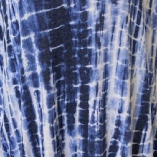 PT-3023-407-ECRU-ROYAL - HAND TIE DYE 95% RAYON 5% SPANDEX