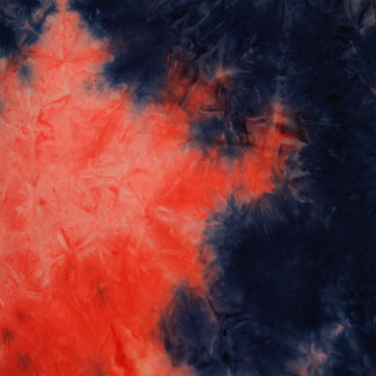 PT-808-668-NAVY-CORAL - HAND TIE DYE 92%POLY 8%SPANDEX DTY DOUBLE SIDED BRUSH