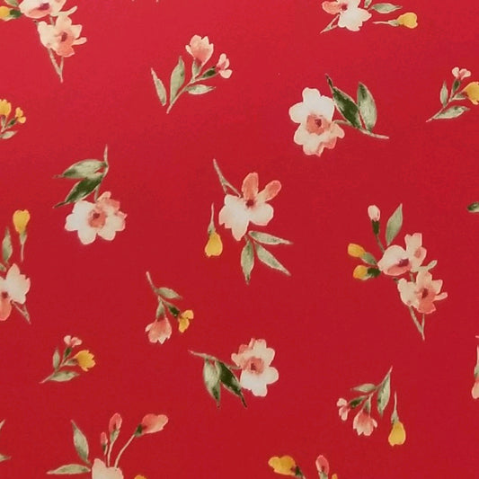 PZ-1461-586-Z-RED-PEACH - PRINTED CREPE CHIFFON 97% POLY 3% SPANDEX